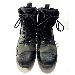 Red wing leather boots waterproof hightop workwear protective heavy duty men 10